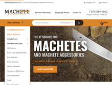 Tablet Screenshot of machetespecialists.com